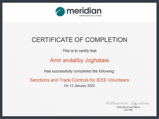 IEEE Sanctions and Trades